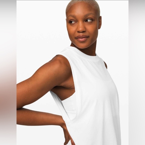 lululemon athletica Tops - Lululemon All Yours Boyfriend Tank
White​​